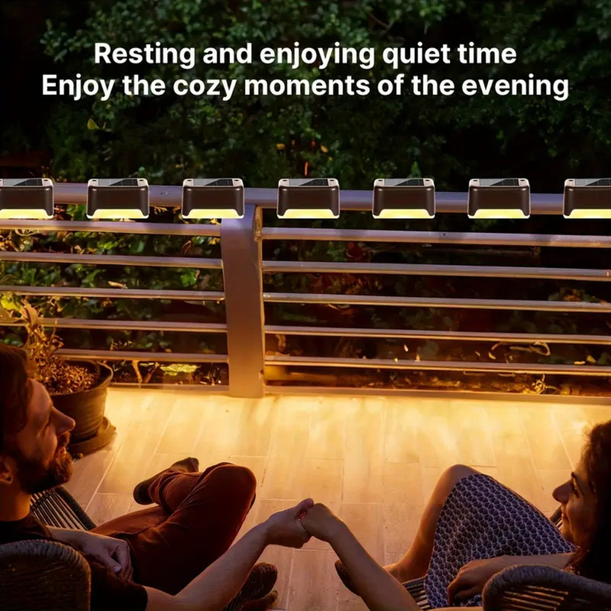 32&16 PCS Solar Deck Lights Outdoor Solar Step Lights