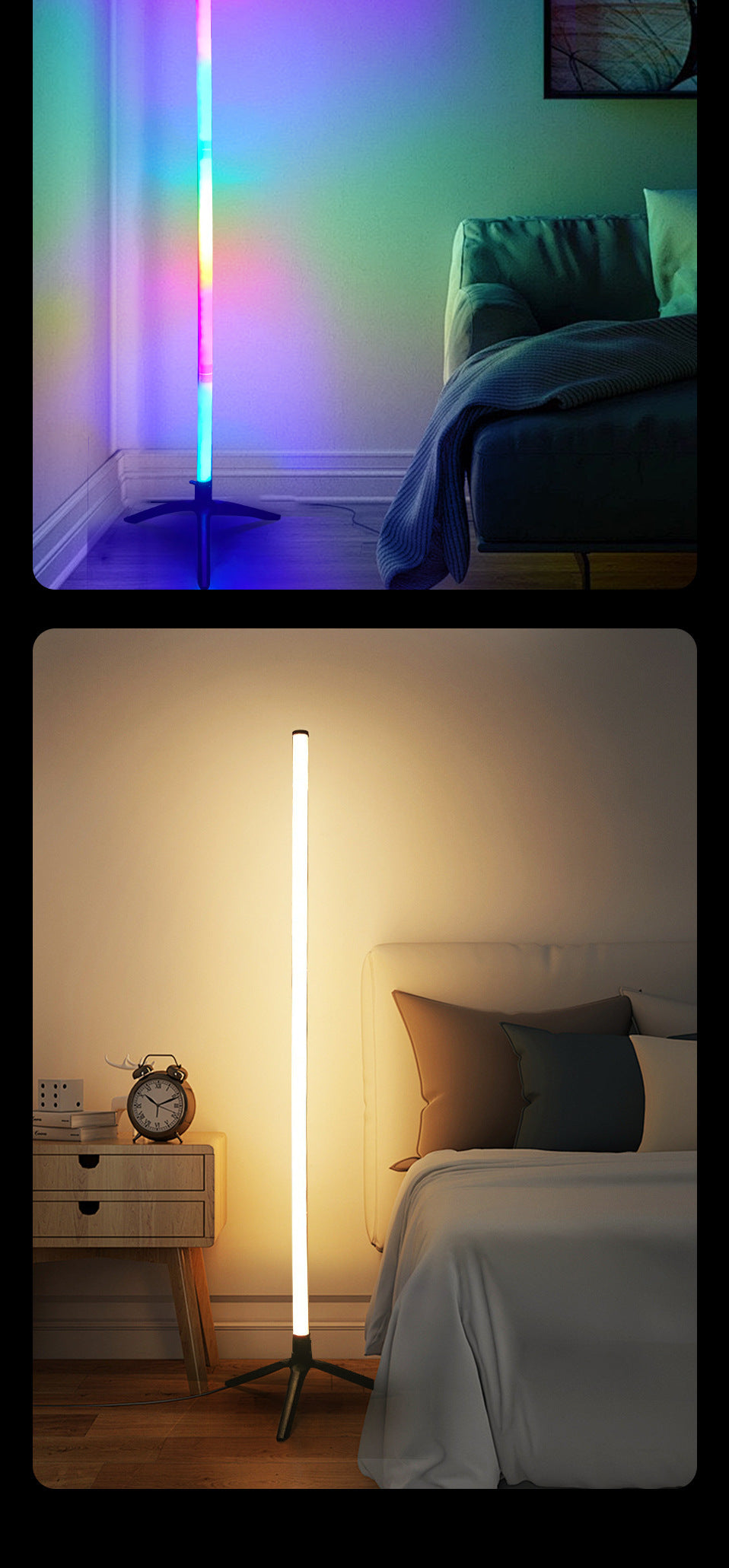 LED Corner Ambience Light Split Floor Bedroom Decoration