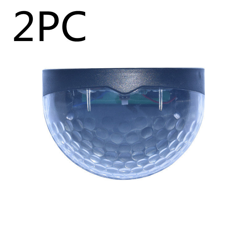 Solar Light Outdoor Waterproof Semicircular Fence Lamp Water Drop