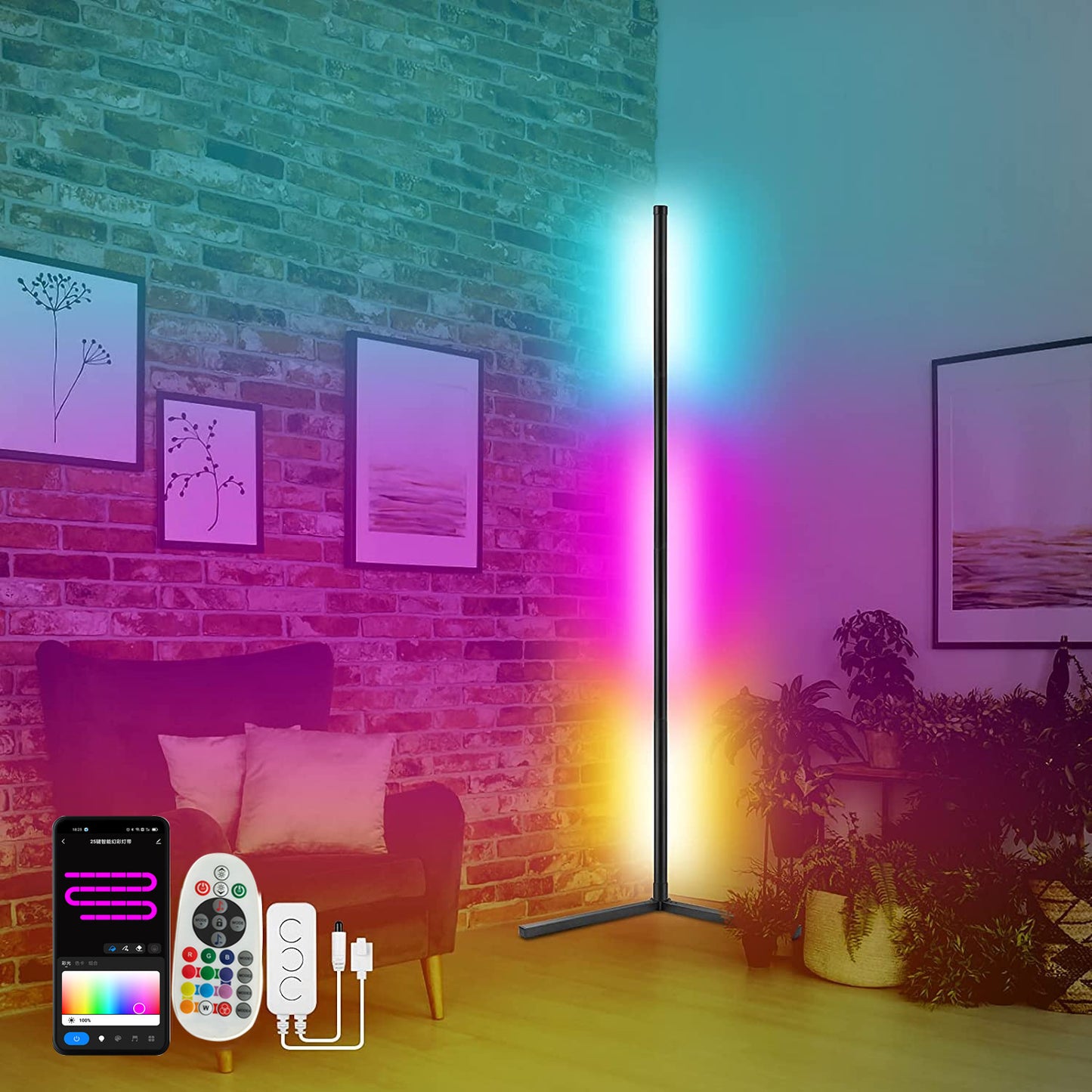 Symphony Bluetooth-compatible RGB Floor Graffiti Smart APP