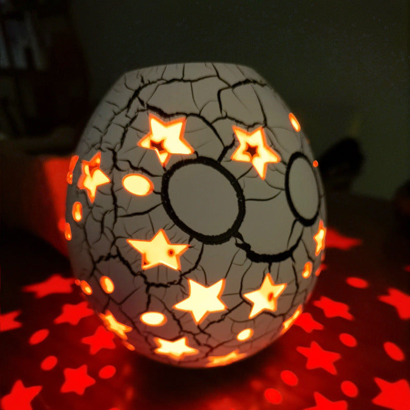 Cracked Led Goose Egg Lamp Charging Rgb Tumbler