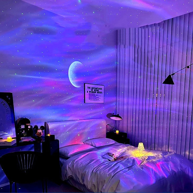 Northern Lights Starry Sky Projection Lamp Bedroom