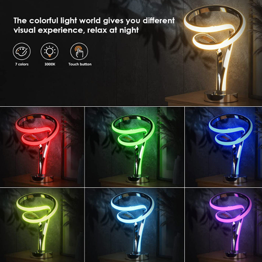 Aluminum Alloy Bar Table Lamp LED Wooden Eye Protection