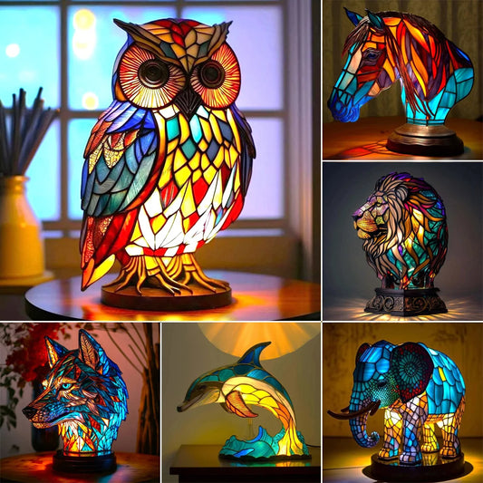 3D Colored Animal Light Desk Lamp Animal Series