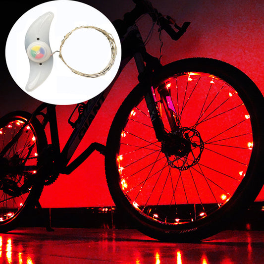 Super Cool Bicycle Led Hub Light Set Mountain Bike Rack Light