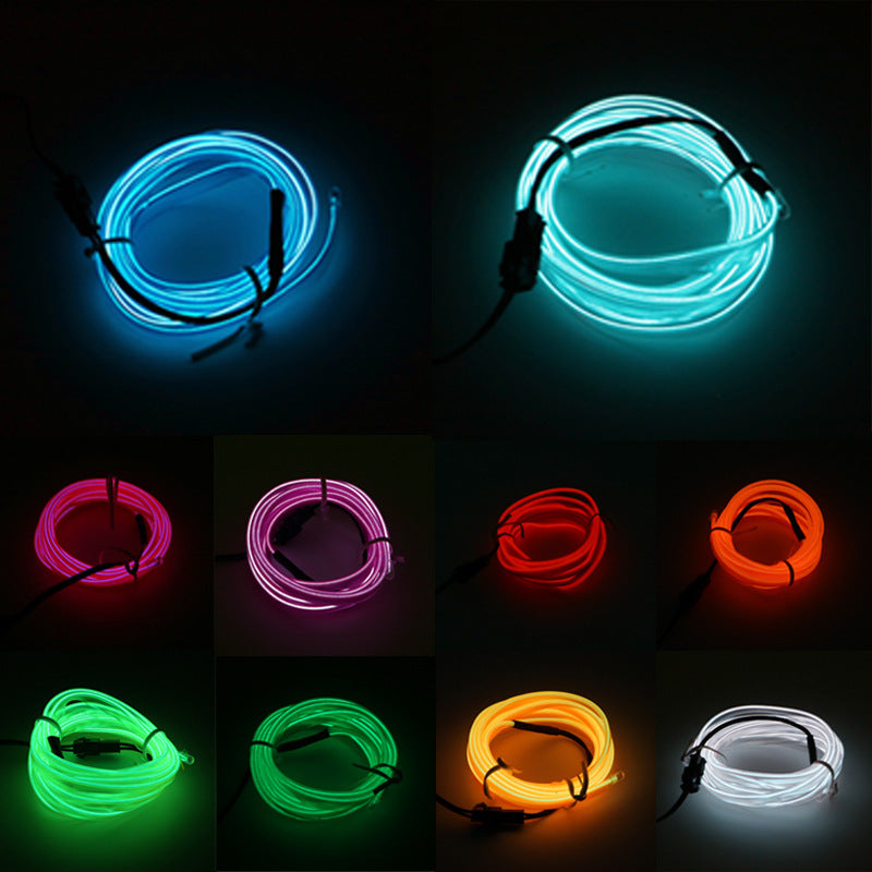 El Cold Light Set USB Drive Car Led EL Wire