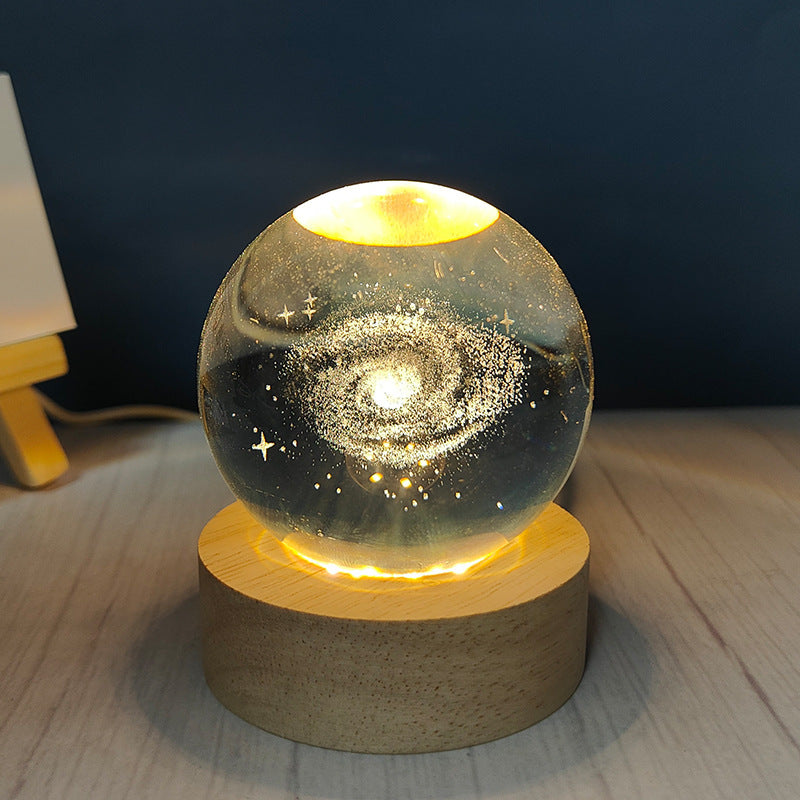 Usb Plug-in Luminous Crystal Ball Night Light