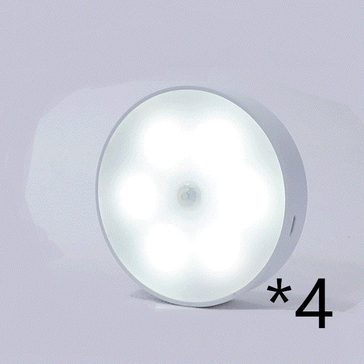 Usb Rechargeable Motion Sensor Light Round Wireless Night Light