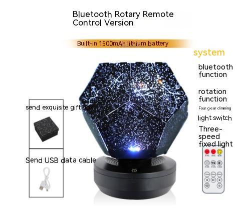 LED Starry Sky Projector Night Lights 3D Projection Night Lamp Lighting