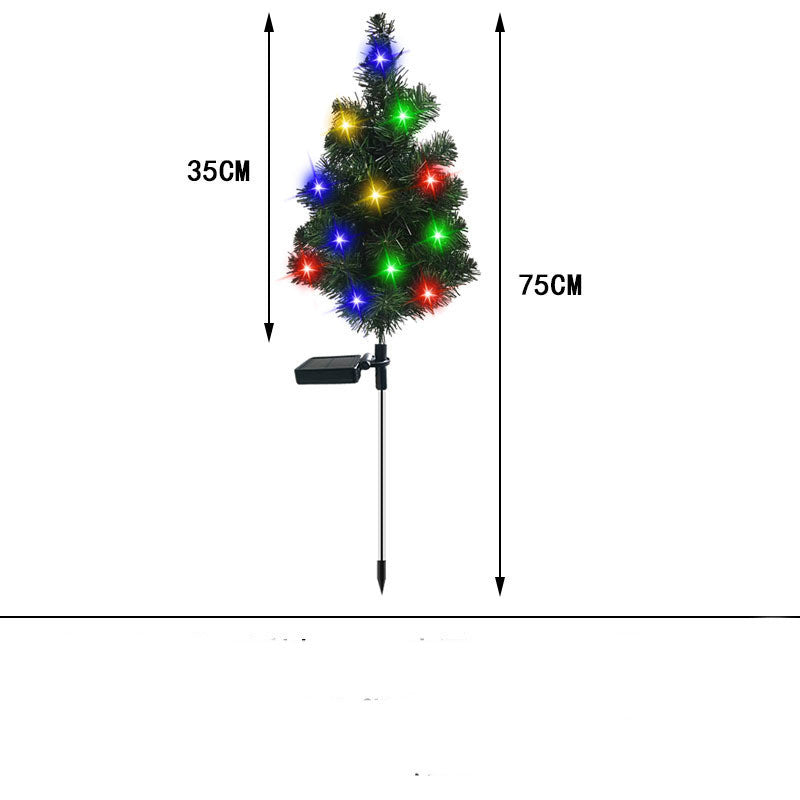 Solar Christmas Tree Lamp Garden Decoration Christmas Lights