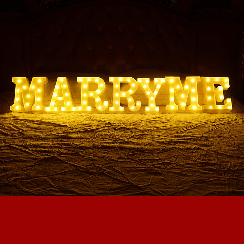 Led Letter Lights Happy Birthday Confession Proposal Arrangement