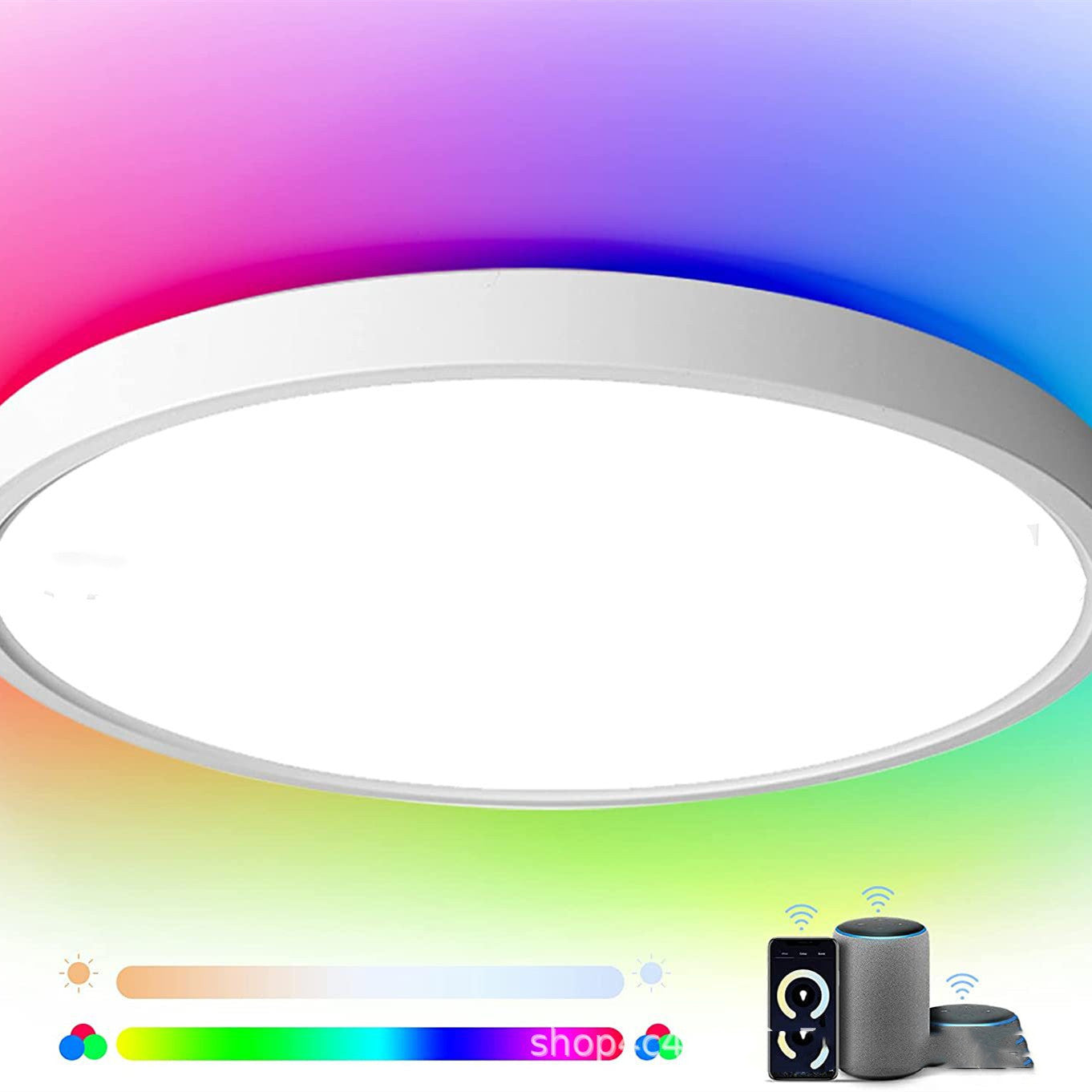 RGBCW Full Color Dimming Smart APP Bluetooth Voice Ceiling Light