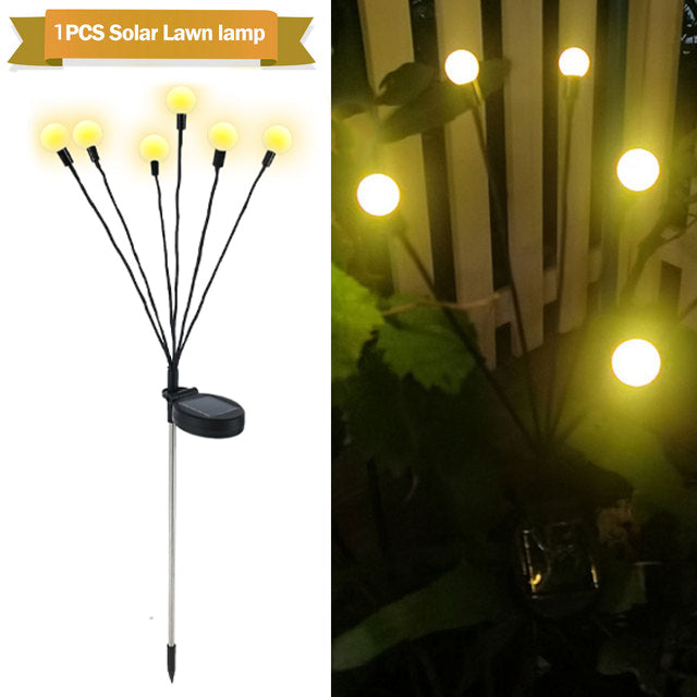 Simulation Firefly Solar Light Outdoor Garden Decoration Lawn Landscape