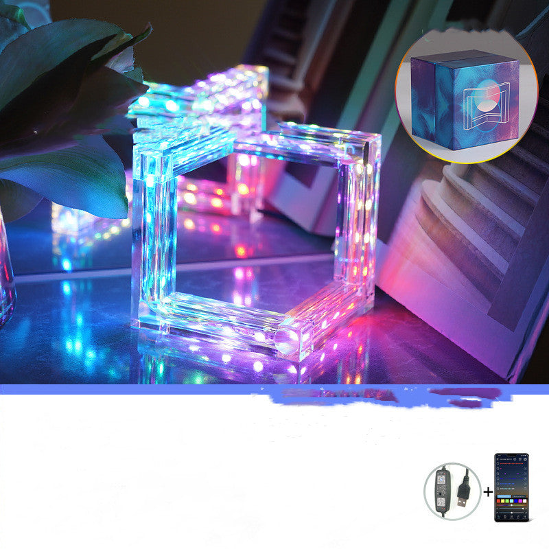 Acrylic Bluetooth Intelligent Control Desk Lamp In Bedroom Led Lights