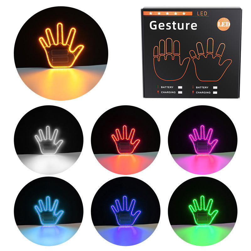 Car Gesture Light Finger Lights Car Multifunction