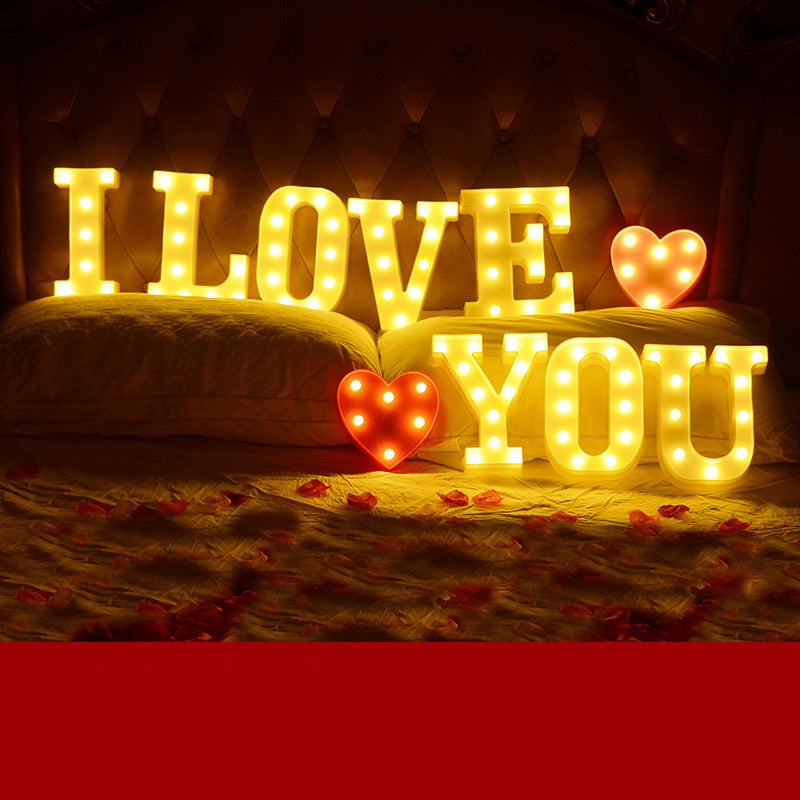 Led Letter Lights Happy Birthday Confession Proposal Arrangement