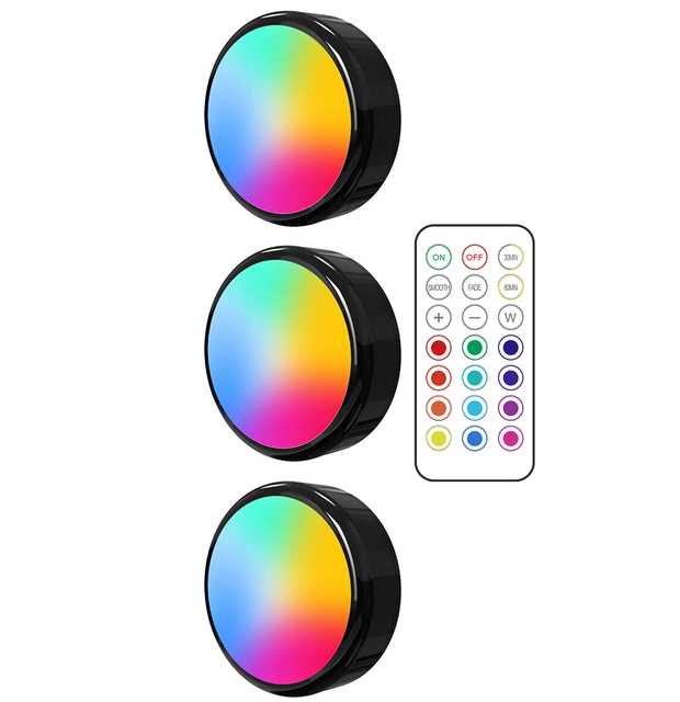 Remote Control LED Disc Light Dimmable