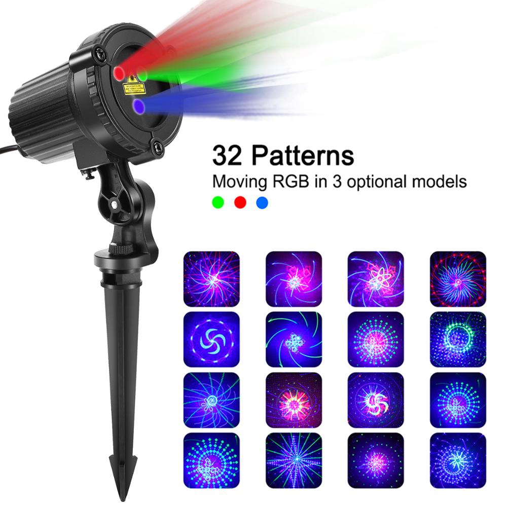 Outdoor Waterproof Laser Light Garden Inserted Christmas Atmosphere Laser