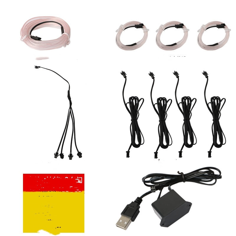 El Cold Light Set USB Drive Car Led EL Wire