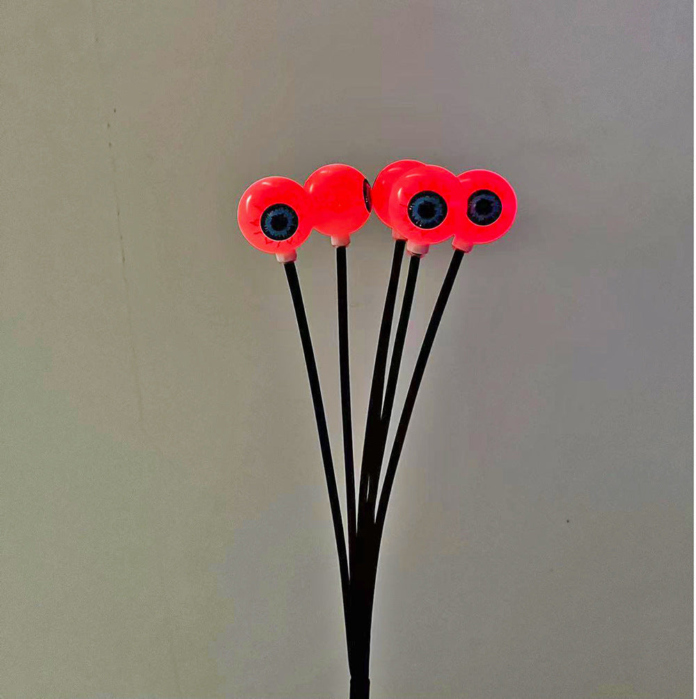 Solar-powered String Lights Eye Lamp Halloween Floor Outlet