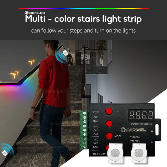 Flow Effect Of New Stair Light With Controller