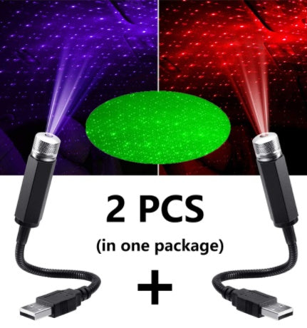 Car Gypsophila USB Atmosphere Car Roof Decoration