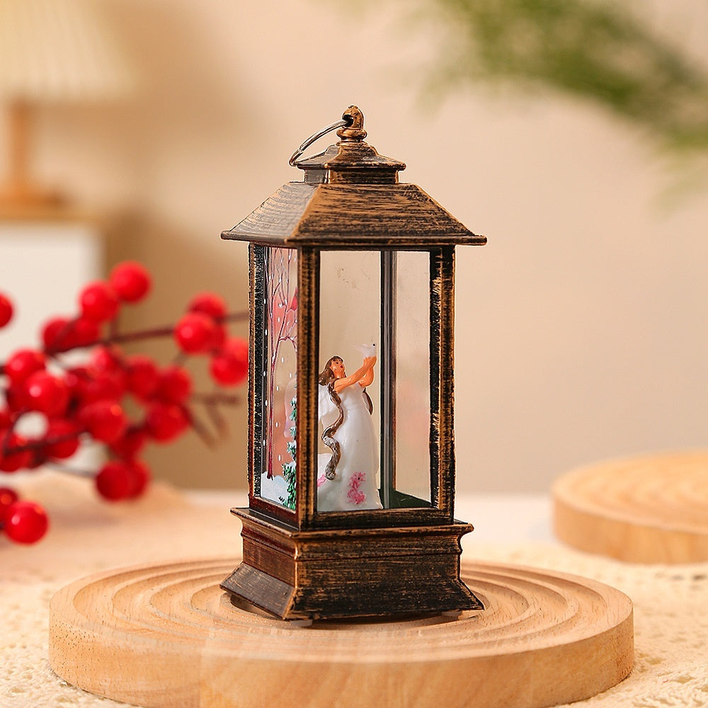 Christmas Portable Oil Lamp Santa Claus LED Night Lights