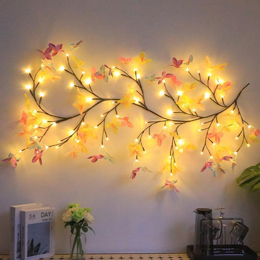 LED Butterfly Tree Rattan Lamp Flexible Shape