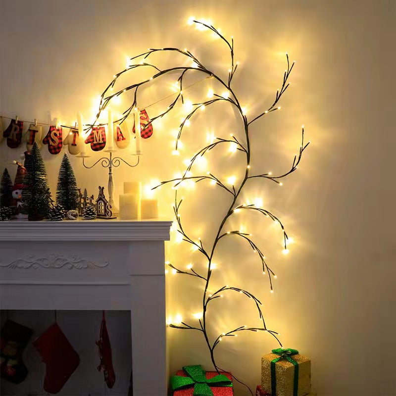 Vines With Lights Christmas Garland Light Flexible Willow Vine