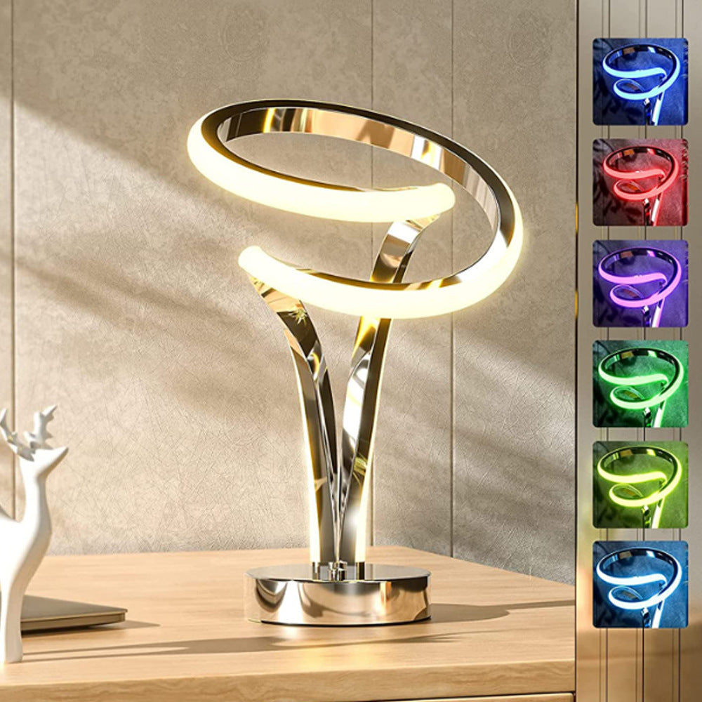 Aluminum Alloy Bar Table Lamp LED Wooden Eye Protection