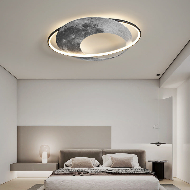 Planet Moon Ceiling Lamp Bedroom Creative