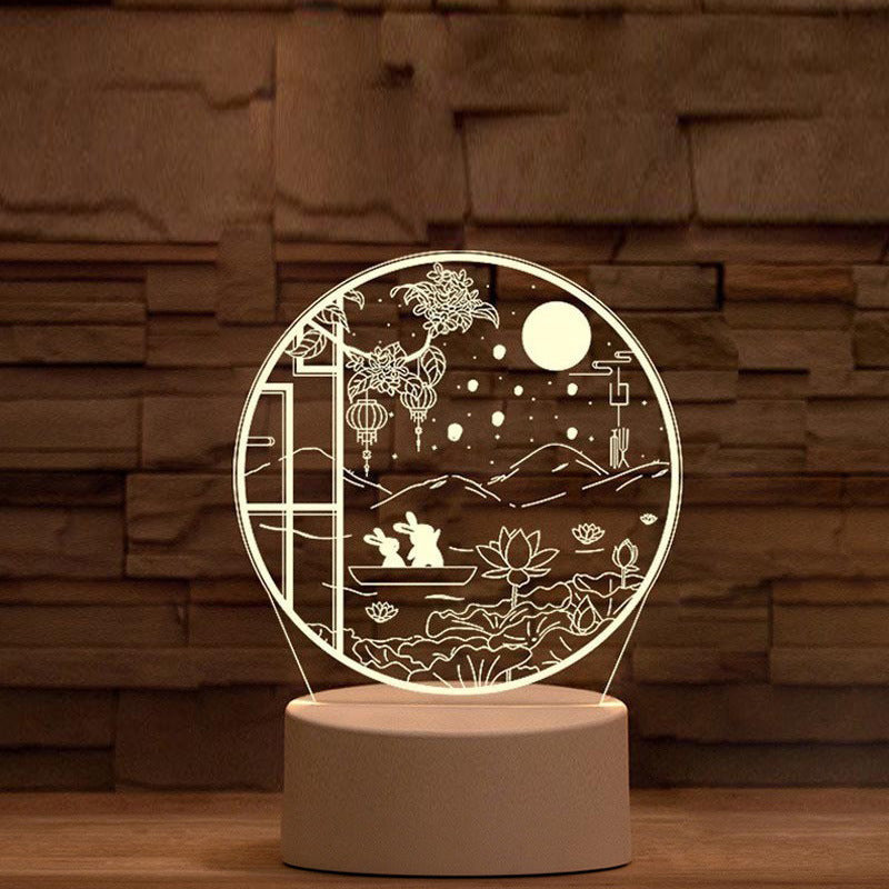 Mid-Autumn Small Night Lamp Bedside Table Decoration