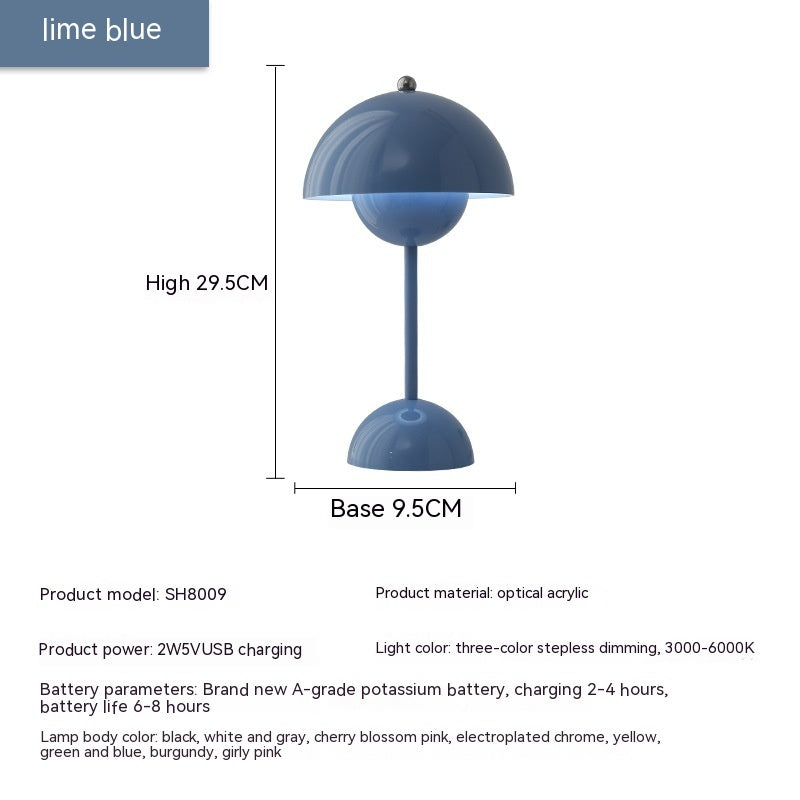 Mushroom Table Lamp Desk Lamp Touch Portable Lamp