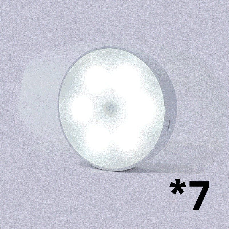 Usb Rechargeable Motion Sensor Light Round Wireless Night Light