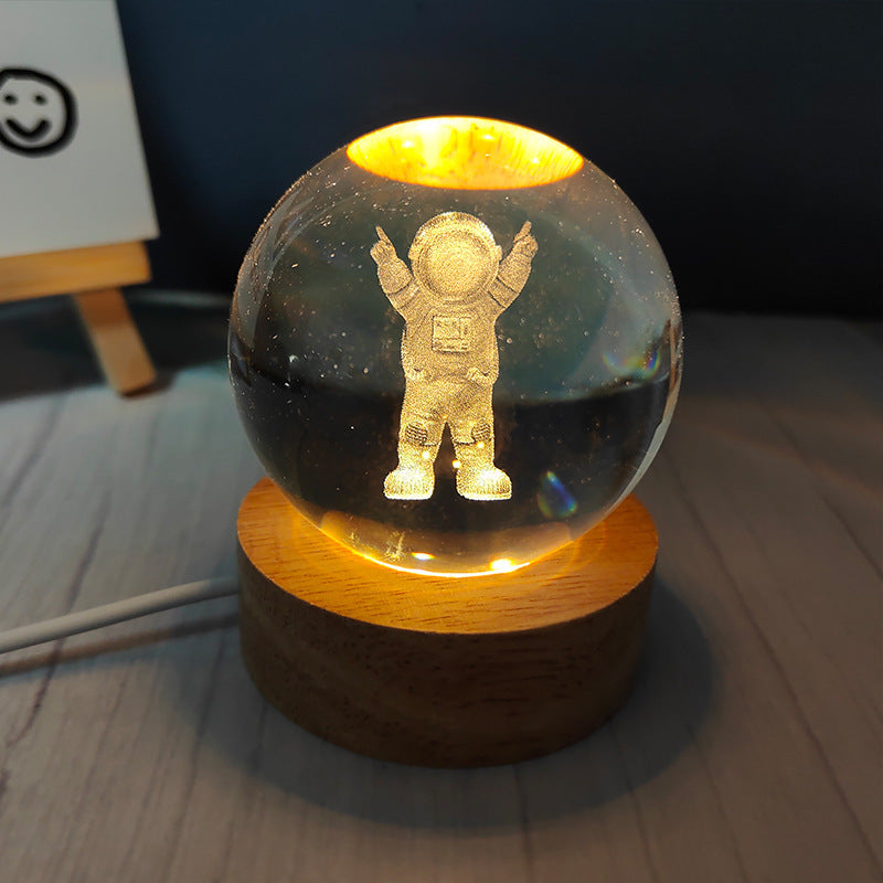 Usb Plug-in Luminous Crystal Ball Night Light