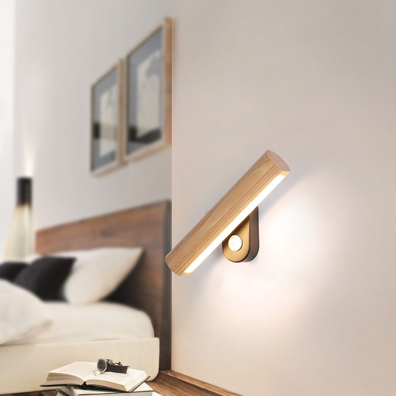 LED Nordic Bedroom Bedside Lamp Rotating Modern