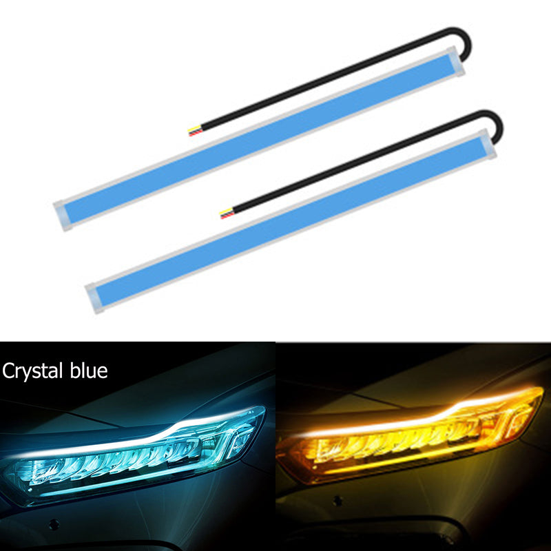 Ultra thin Light Guide Strip Two color LED Flowing Lamp
