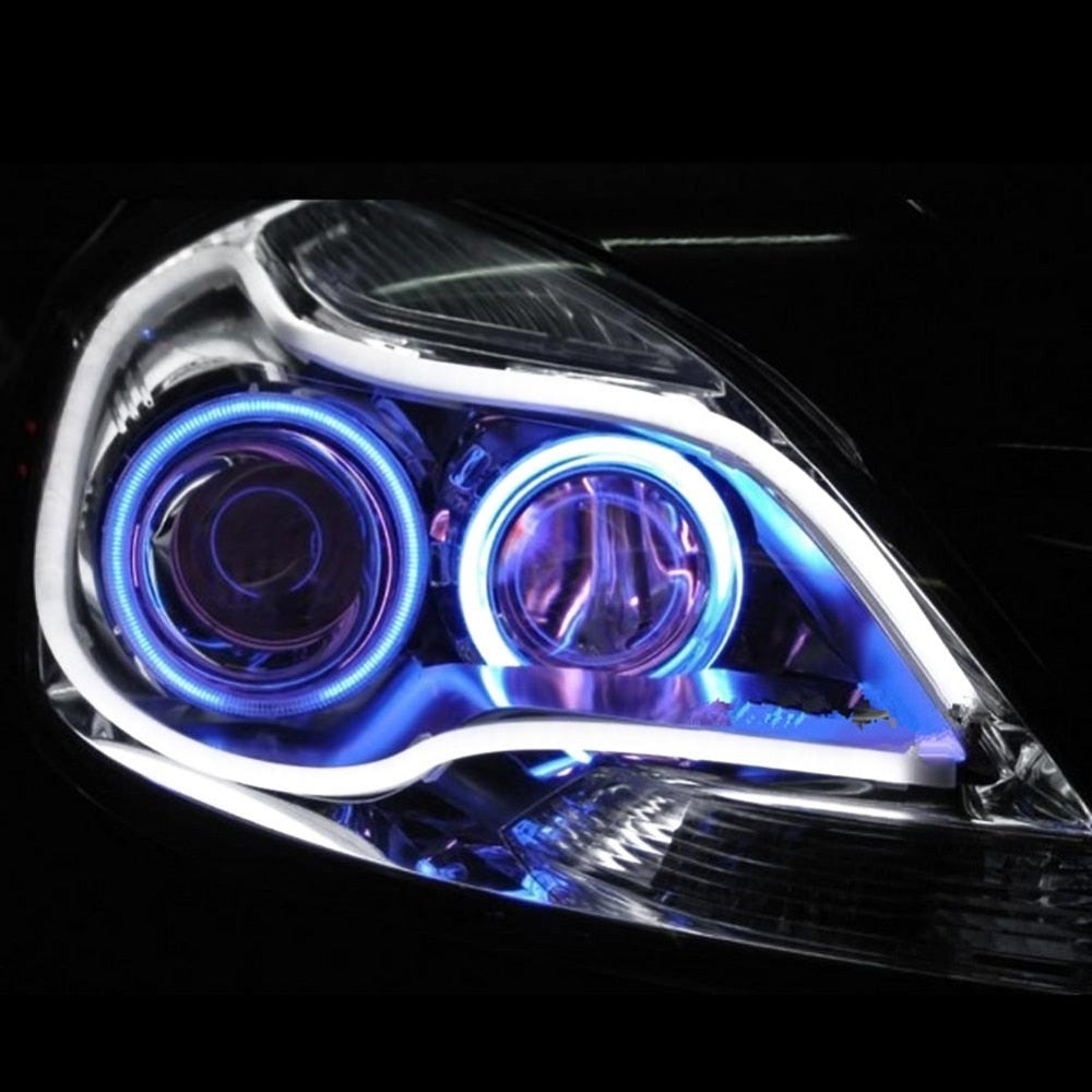 2 Pieces Flexible Car Soft Tube LED Strip Light Angel Eye Lamp