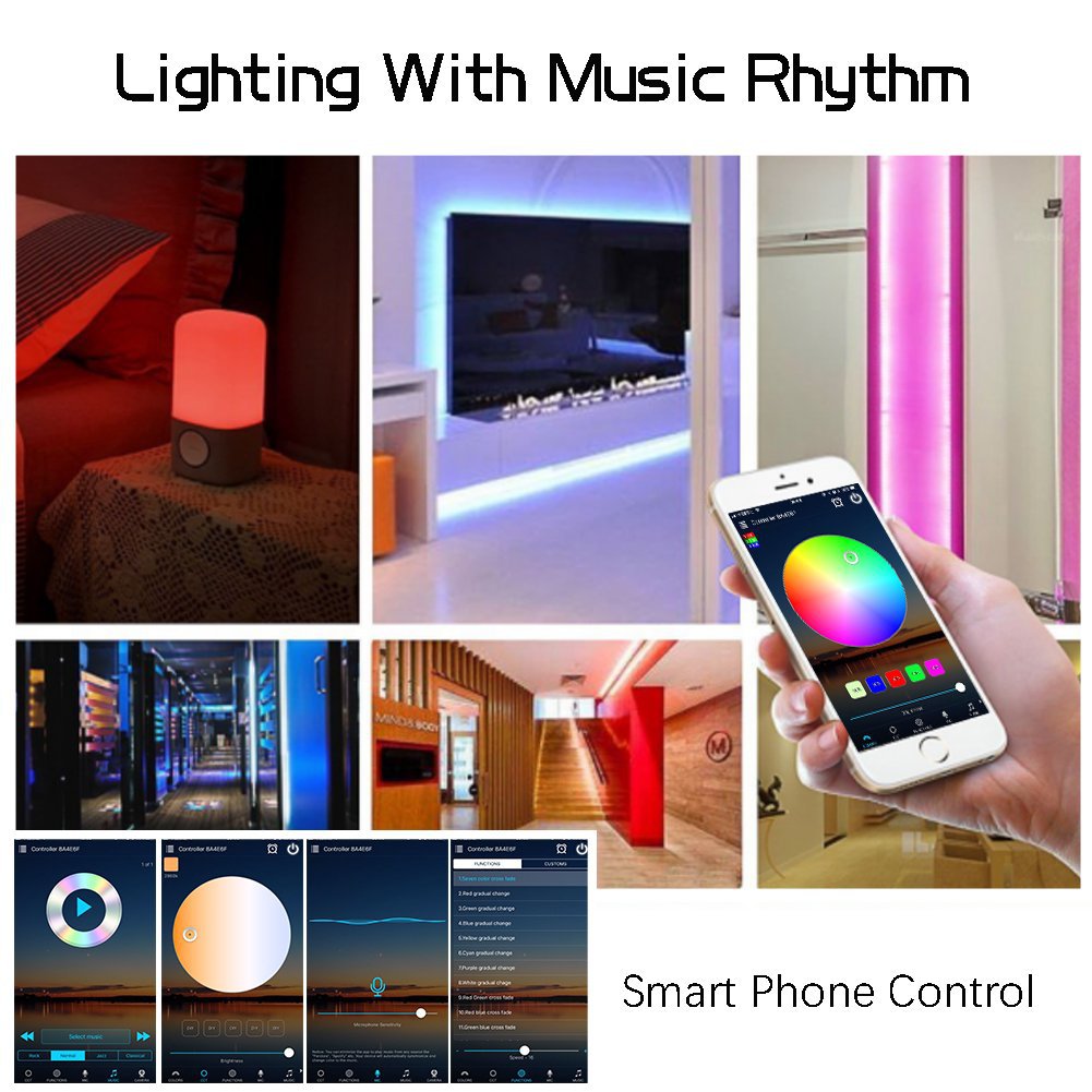 Led bluetooth light belt