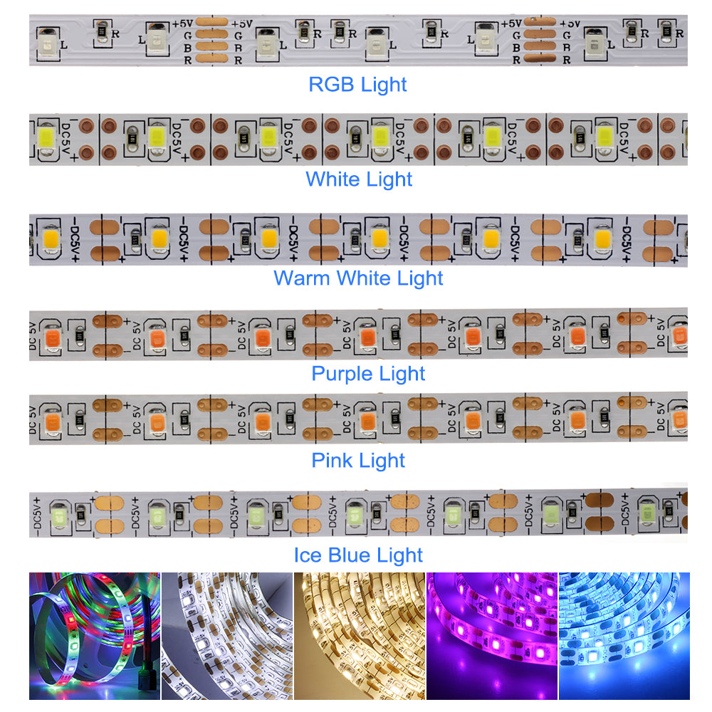 5V USB 2835SMD RGB LED Strip Tape