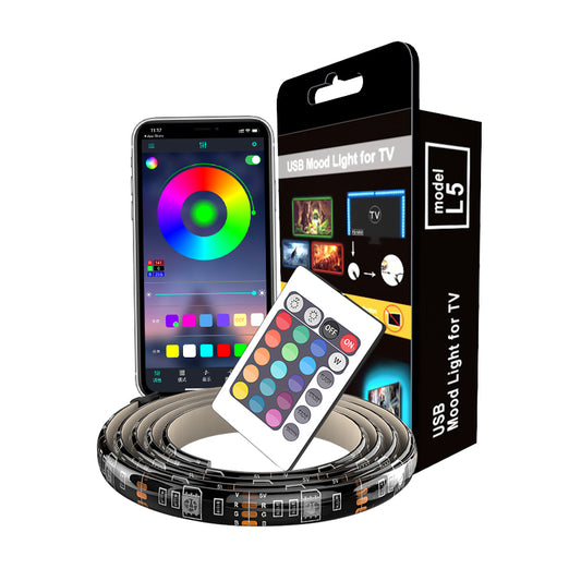 Color-Changing Usb Soft Light Strip Controlled By Mobile Phone App