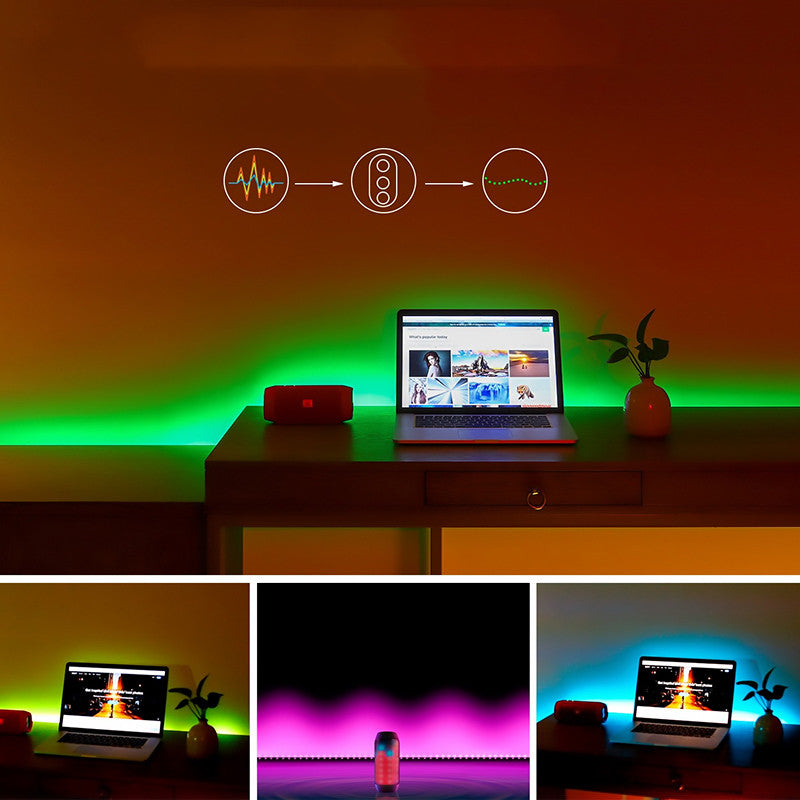 Color-Changing Usb Soft Light Strip Controlled By Mobile Phone App