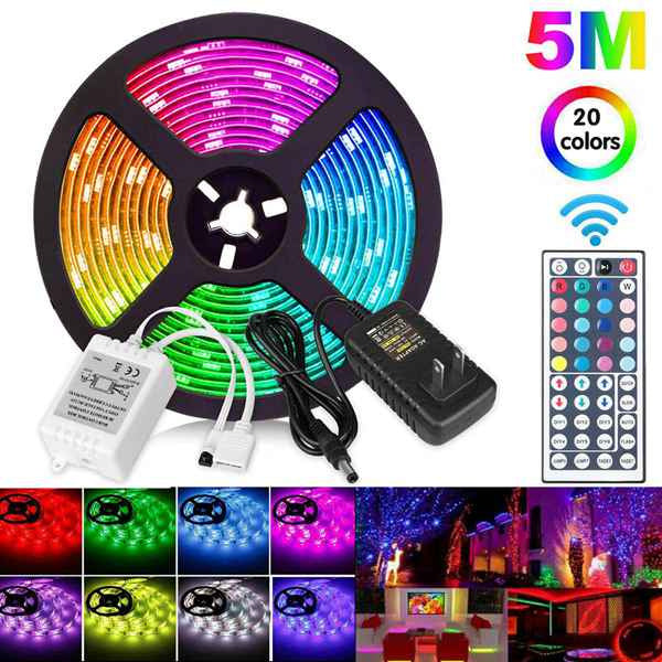 5 Meter Flexible  RGB 300LED Waterproof Strip Light