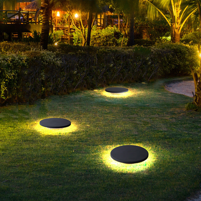 Eco friendly black stone shape lamp garden Light Led light