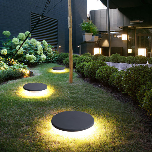 Eco friendly black stone shape lamp garden Light Led light
