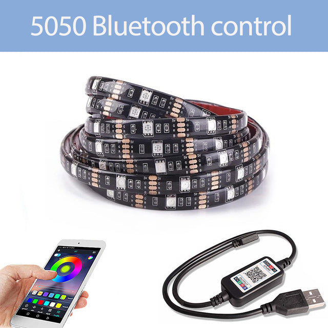 5050 RGB Colorful Remote Control Bluetooth 5V Light Strip Set