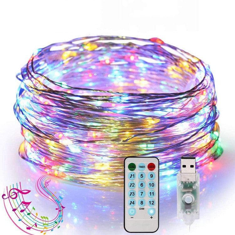 Voice Control USB Music Light String Led Copper Wire Light String