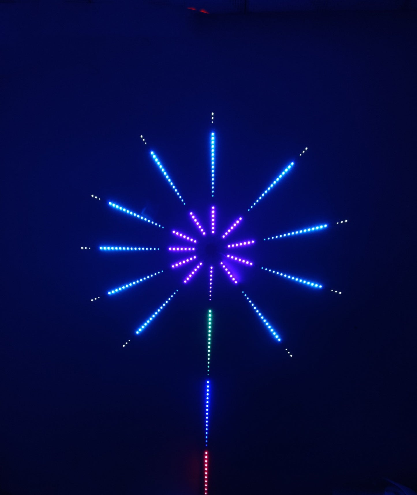 LED Fireworks Light With Digital Multifunction Light Bar Light