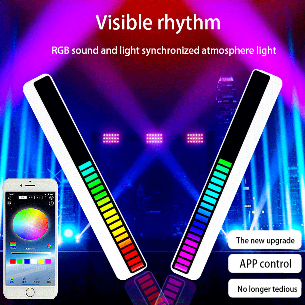 Car Sound Control Light RGB Voice-Activated Music Rhythm Light