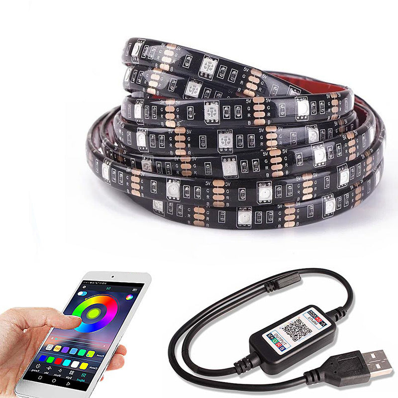 5050 RGB Colorful Remote Control Bluetooth 5V Light Strip Set